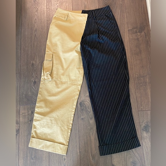 Chic Two-Tone Women's Trousers by Choosy - Picture 3 of 13